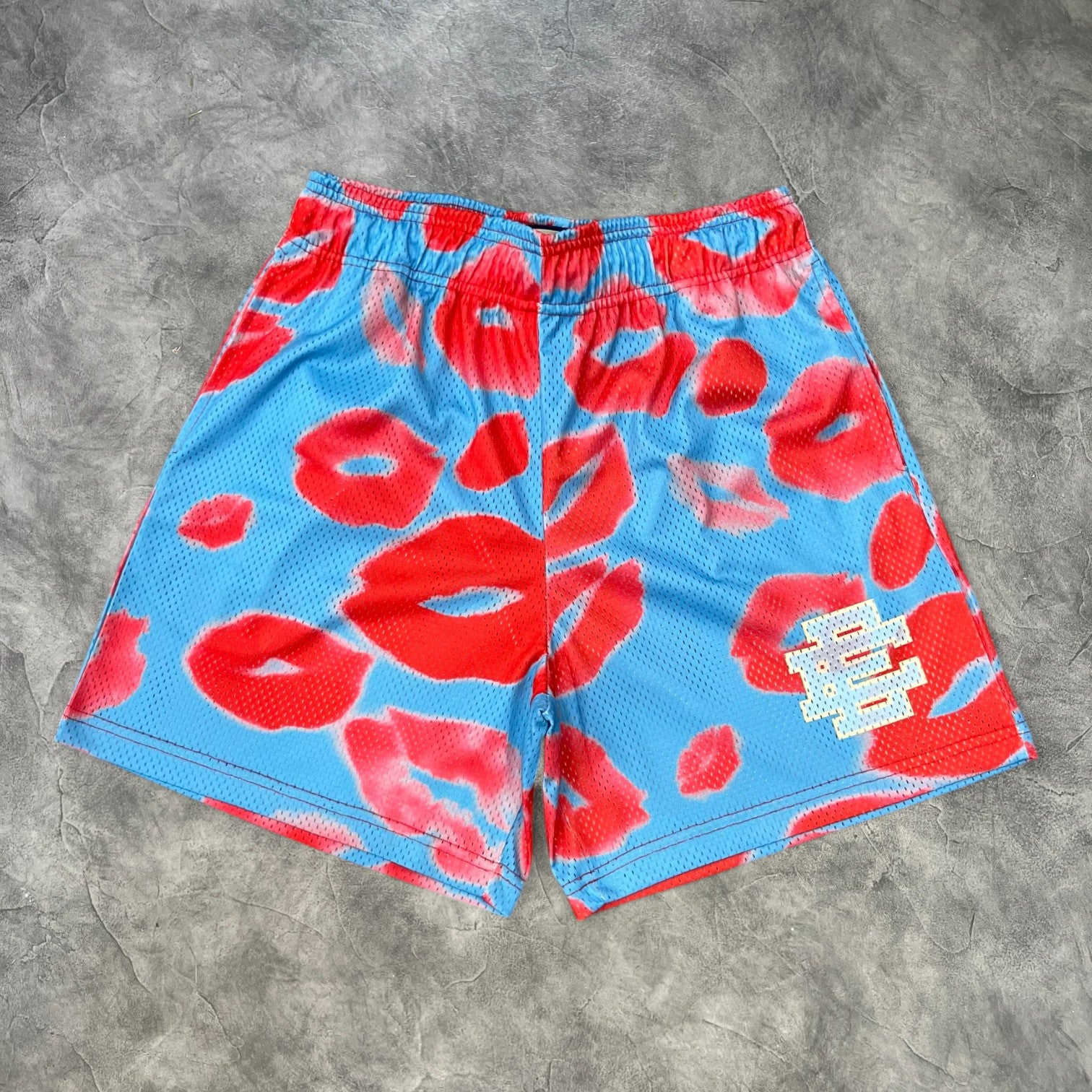 Eric Emanuel Valentines Day Kiss Shorts Blue