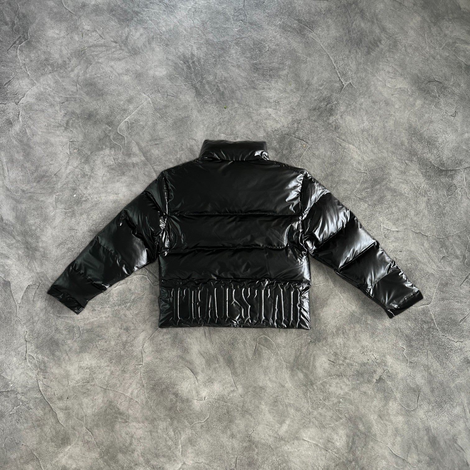 Trapstar Irongate Embossed Puffer Jacket Black