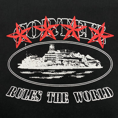 Corteiz Alcatraz 4 Star T-Shirt Black