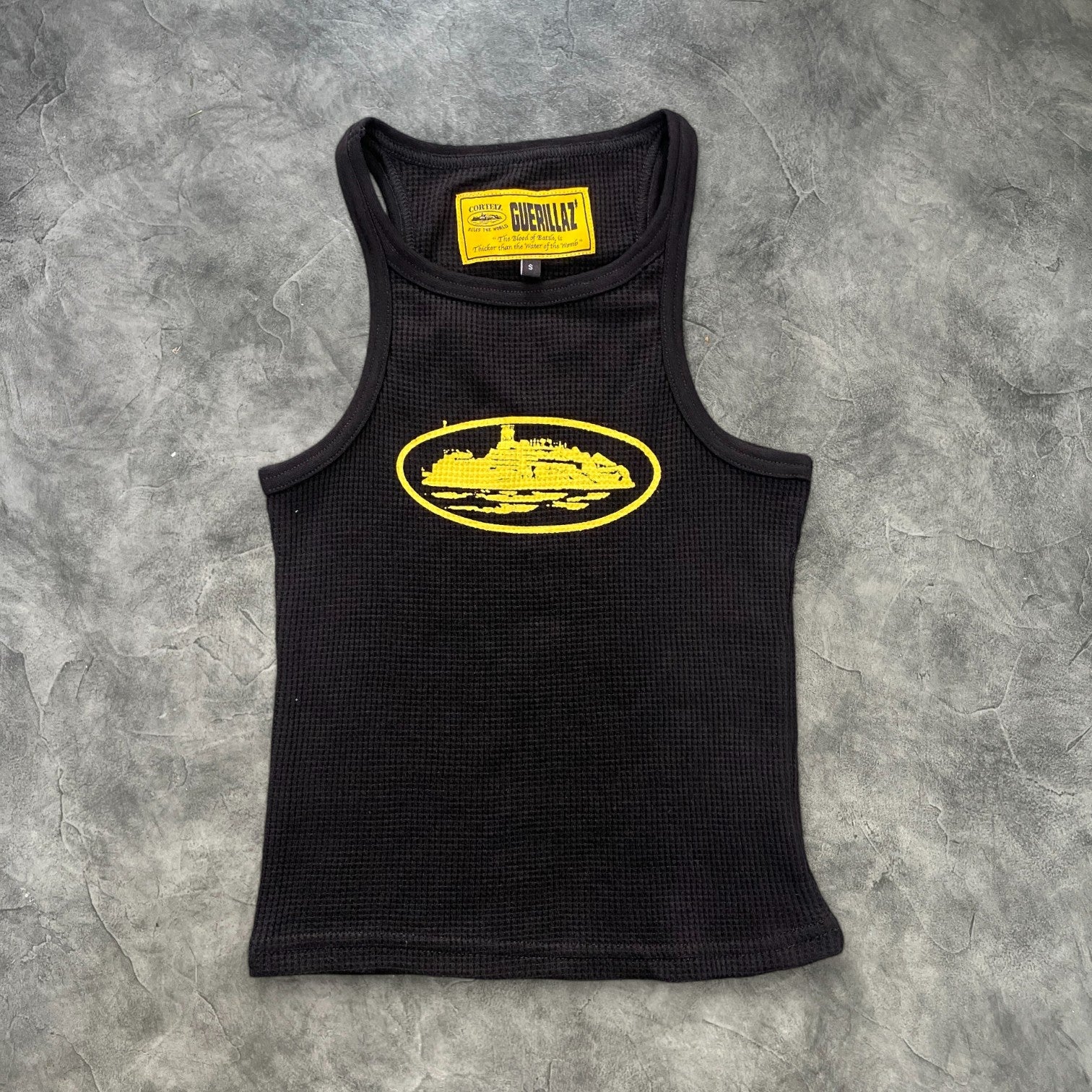 Corteiz Alcatraz Women's Tank Top Black/Yellow