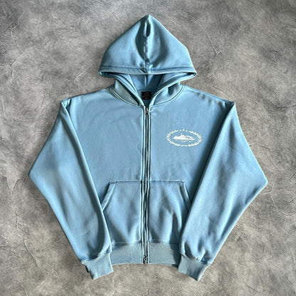 Corteiz Royale Zip-Up Tracksuit Blue