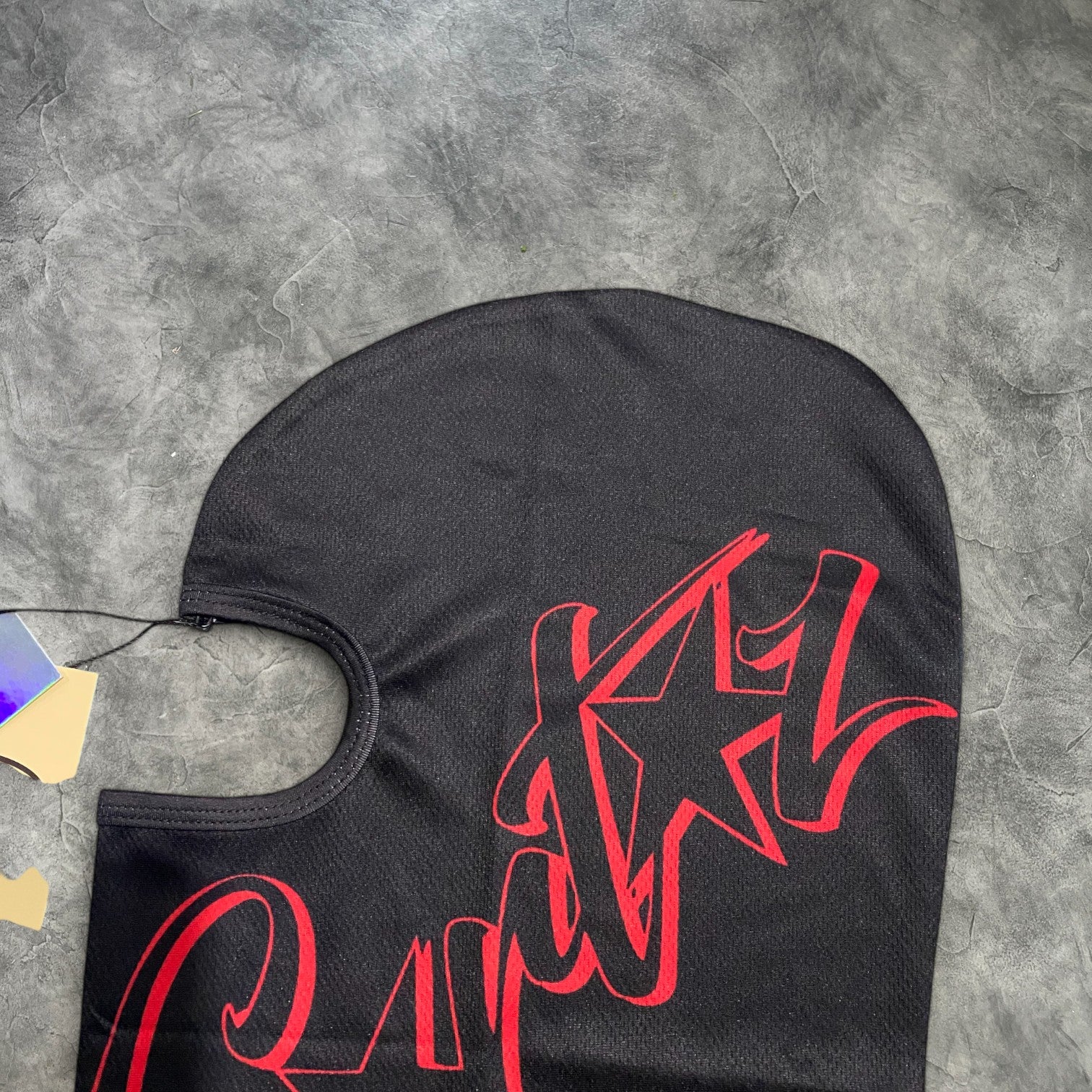 Corteiz Rules The World Ski Mask Black/Red