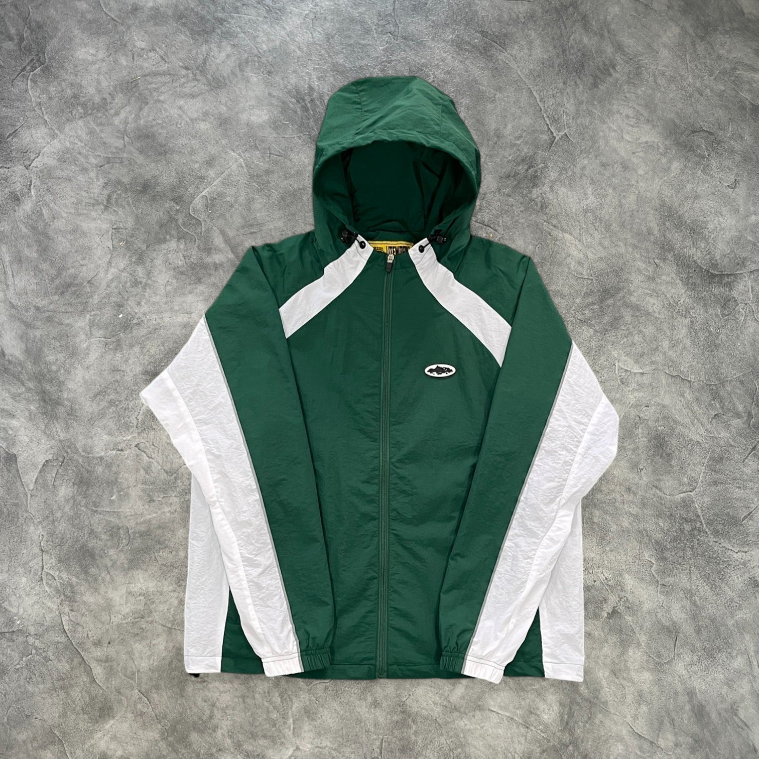 Corteiz Alcatraz Windbreaker Green/White