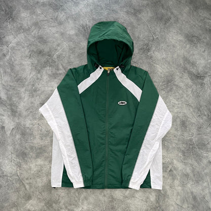 Corteiz Alcatraz Windbreaker Green/White