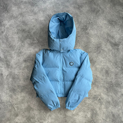 Trapstar Women's Irongate Detachable Hooded Puffer Baby Blue