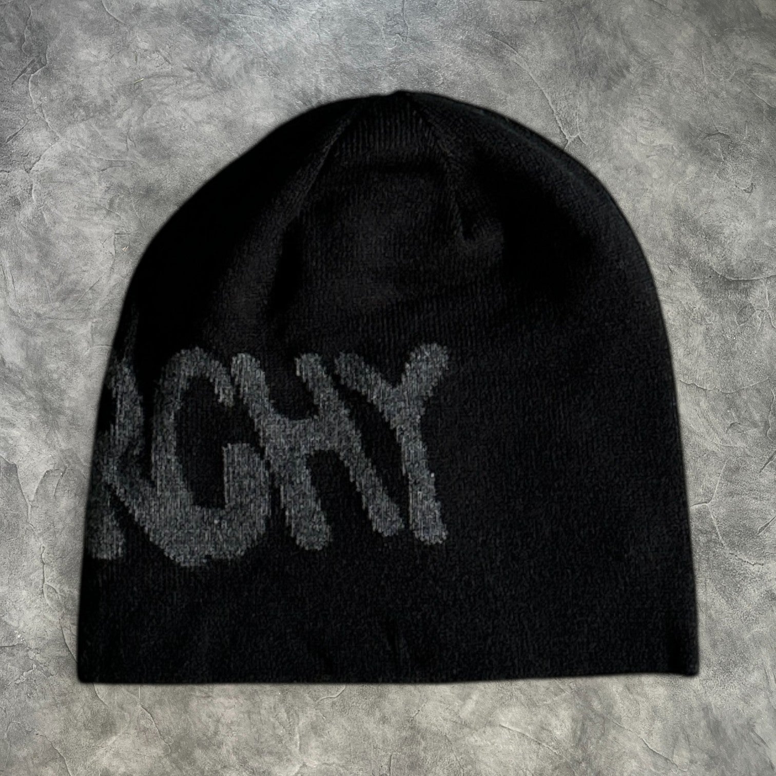 Syna Woolen Cold Hat Black/Grey