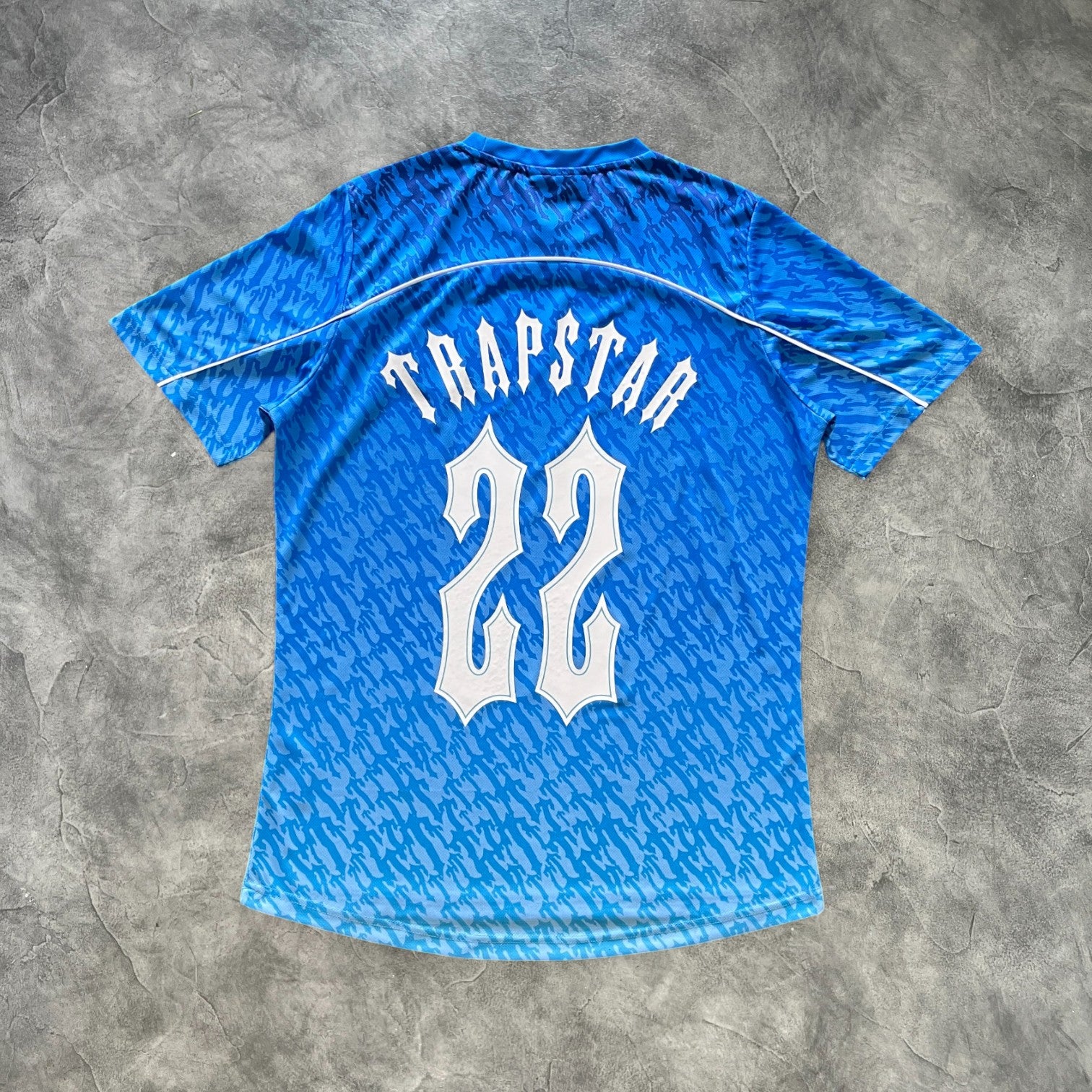 Trapstar Football Jersey Blue