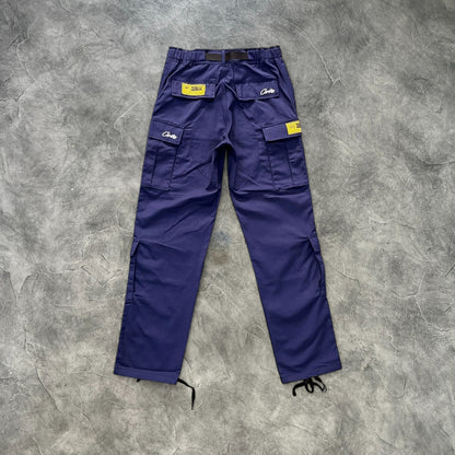 Corteiz Guerilla Cargo Pants Navy