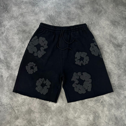 Denim Tears The Cotton Wreath Sweatshorts Black/Black