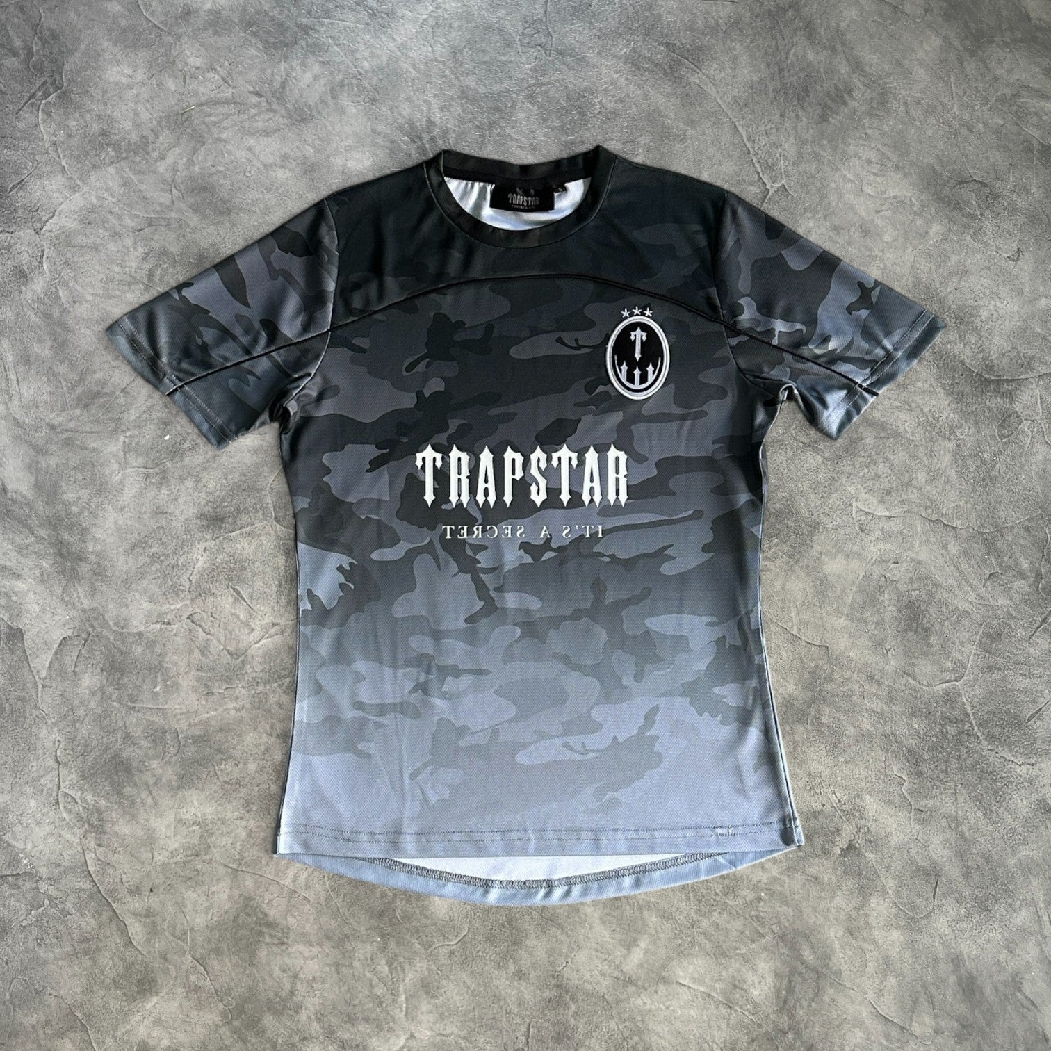 Trapstar Football Jersey Black/Camo