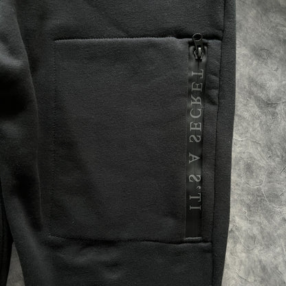 Trapstar Its A Secret Hooded Tracksuit Black