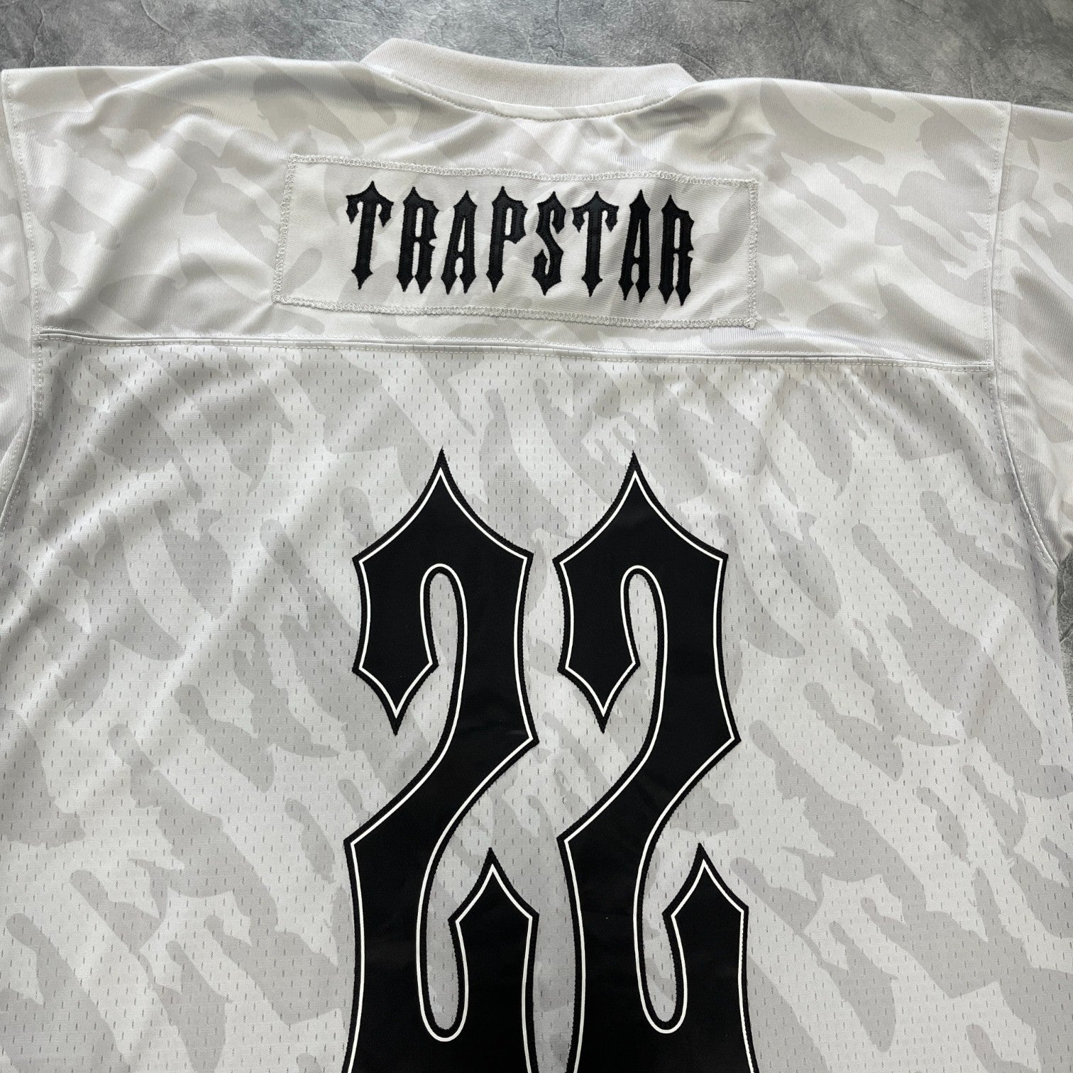 Trapstar V-Neck Football Jersey White