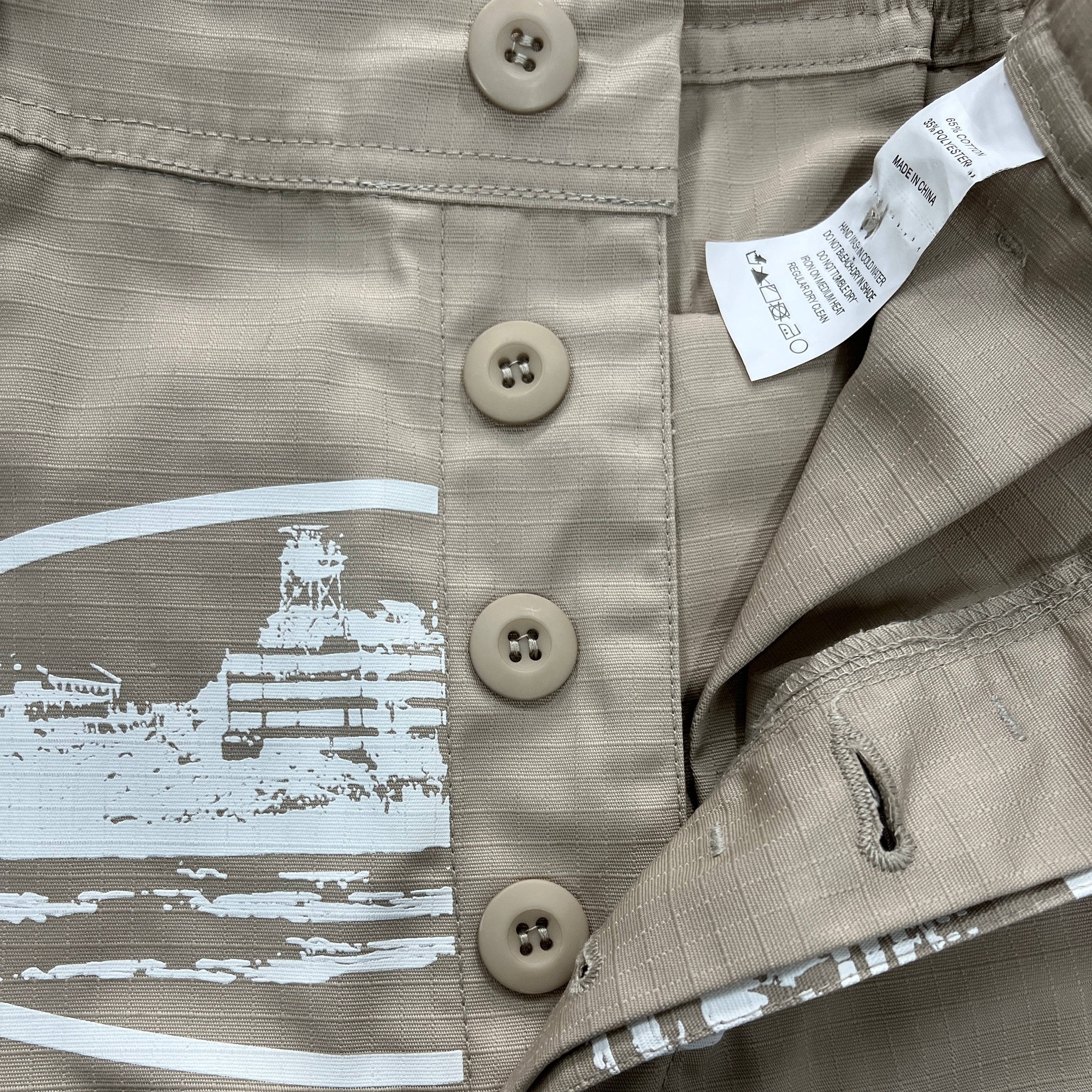 Corteiz Alcatraz Cargo Shorts Khaki