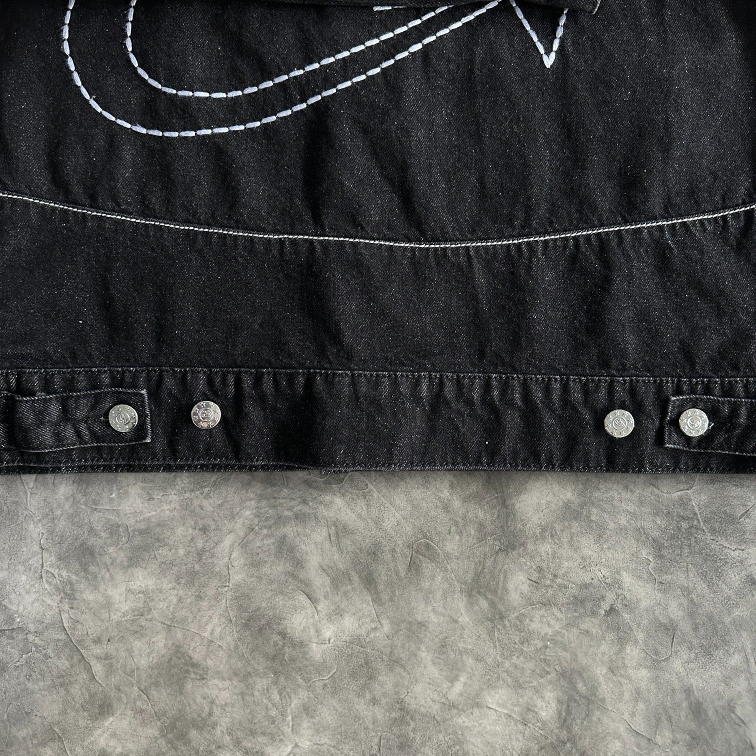 Corteiz Star Denim Jacket Black