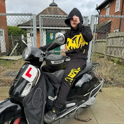Syna Joggers Tracksuit Black/Yellow