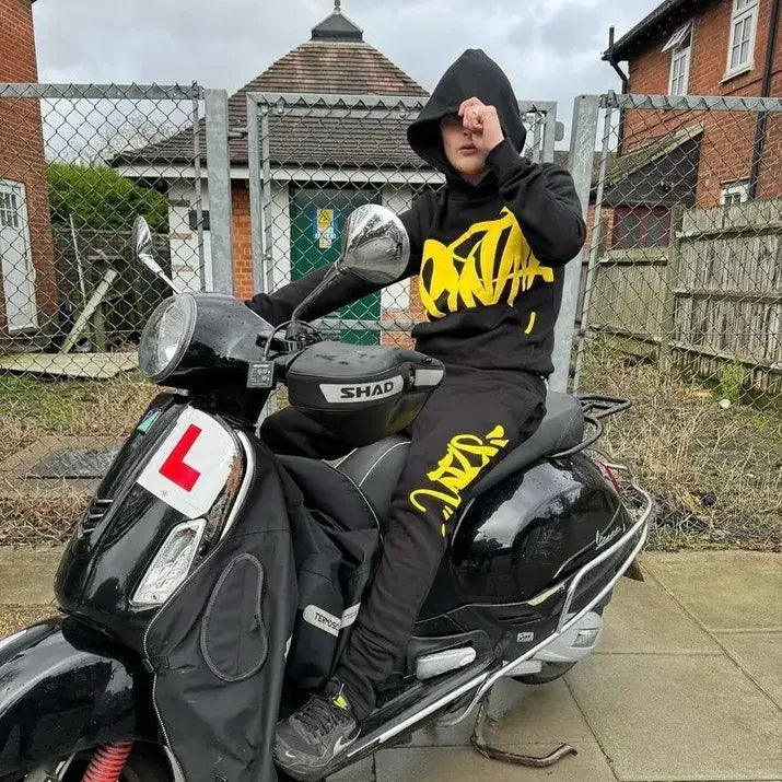 Syna Joggers Tracksuit Black/Yellow